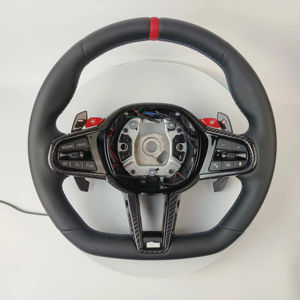 Volante Deportivo Personalizado de Tres Secciones de Fibra de Carbono Compatible con <span class=keywords><strong>BMW</strong></span> Serie G G20 G30 G38 G21 G80 G87 G82 Serie 3 <span class=keywords><strong>320i</strong></span> 330i - Product Image 1