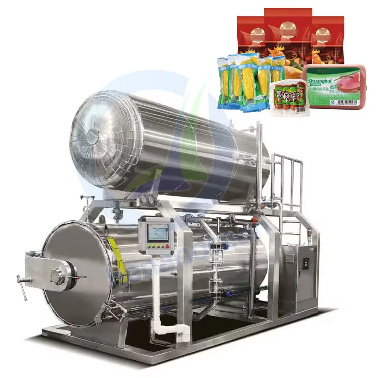 Industriële Voedsel Sterilisator Autoclaaf Water Spray Retort Machine Prijs