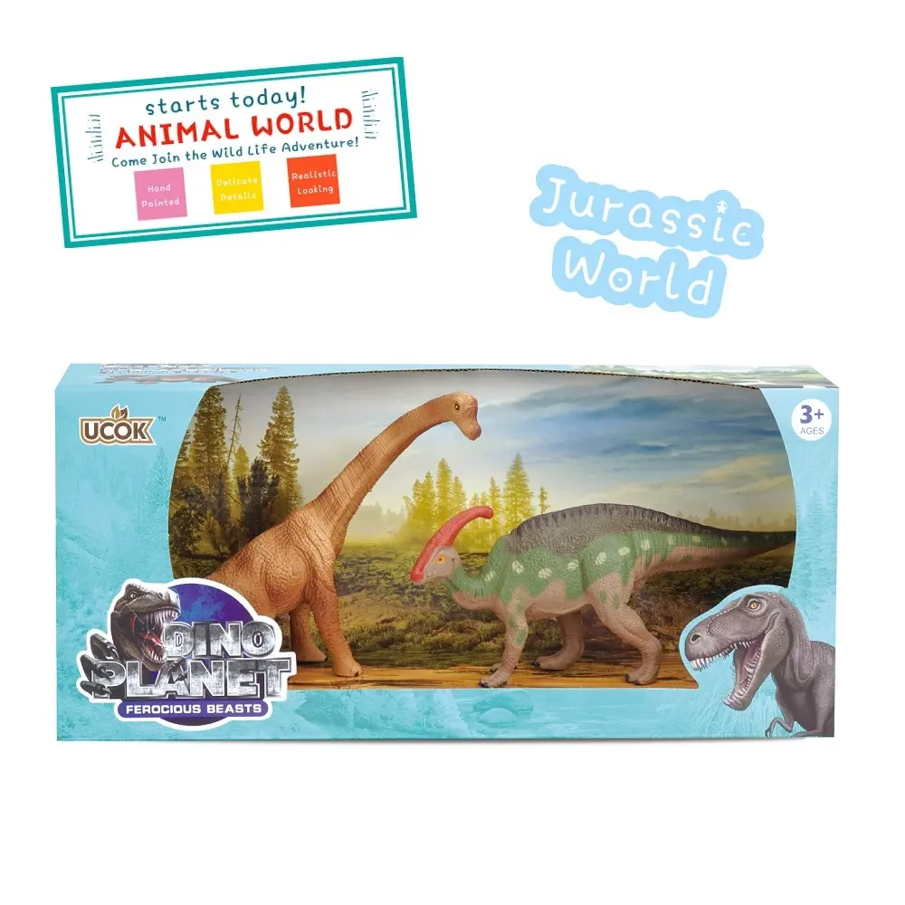 Realistisches Tiers pielset Jumbo Piece 2-teiliges Wildlife Animal Toy