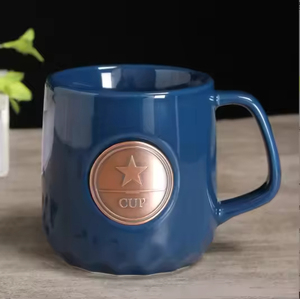 Customized Laser Logo Stoneware Ceramic Coffee <b>Mug</b> 250ml Multi Color Matte Copper Metal Logo Modern Sustainable <b>Reusable</b> - Product Image 4