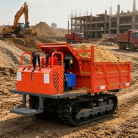 Mini-dumper sur chenilles forestier agricole Kubota, capacité 500kg, 1200kg, 3 tonnes, Chine