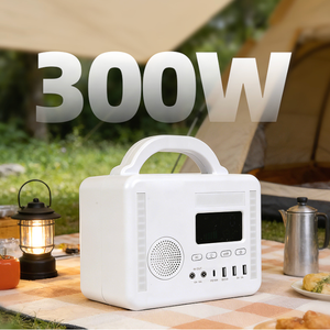 300W Rechargeable Outdoor Portable <b>Camping</b> LiFePO4 Battery Solar <b>Generator</b> Home Emergency Backup Power System External Battery - Product Image 5