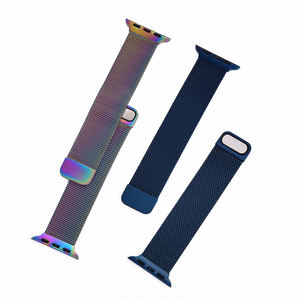 Bracelet de montre intelligente en maille magnétique réglable léger et confortable en acier inoxydable MZDTIMK pour IWatch Ultra 38/40mm 42/44/45/49mm - Product Image 3