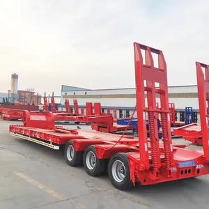 Remolque de plataforma baja hidráulica de 3, 4 y 5 ejes para trabajo pesado, de 1-2 toneladas, con cuello de cisne, 12.5x2.5x1.5m, Shandong Fengniao - Product Image 4