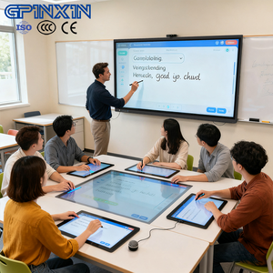 65 75 85 86inch bảng thông minh với đa điểm màn hình cảm ứng Bảng điều khiển tương tác kỹ thuật số <span class=keywords><strong>LCD</strong></span> HD Lớp Học Bảng điện tử - Product Image 1