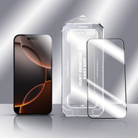 Protection d'écran en verre trempé double HD plaqué pour iPhone 17 16 15 14 13 12 11 Pro Max 17, avec kit anti-poussière