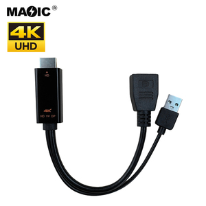 23Cm 4K60hz Cho HDMI Hiển Thị Cổng Chuyển Đổi Cáp Cho HDMI 2.0 Nam Dp Nữ <span class=keywords><strong>Adapter</strong></span> Cho PC TV Xbox PS4 PS5 PVC Cho Máy Chiếu - Product Image 2
