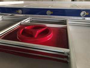 Máquina de formación de vacío industrial para PET PS PVC PP Termoform que hace la máquina ABS PE Cojinetes de plástico Engranajes Hoja Patrón de Blíster - Product Image 4