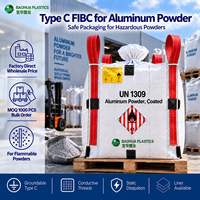 Sac FIBC Type C Mise à la terre Marquage UN Big Bag Sac de 1500kg 2000kg UN1309 en Aluminium pour Poudre Métallique Inflammable Usage Intensif