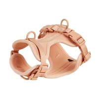 Harnais pour chien de style gilet, confortable, réglable, rembourré, respirant, anti-traction, en néoprène doux, couleur macaron, pour chiens de petite, moyenne et grande taille