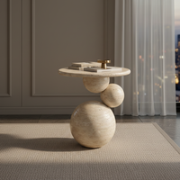Table basse marbrée personnalisée pour extérieur, table centrale en fibre de verre sur mesure, article en fibre de verre, table basse marbrée