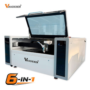 Découpeuse laser CNC à fibre 6-en-1 1390 |   Soudage, découpe et nettoyage au laser CO2 portatif |   1200W/150W Fibre Co2 Même type Gweike - Product Image 1