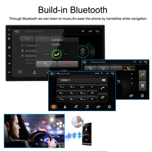 Autoradio 7 pouces avec navigation GPS, <span class=keywords><strong>CarPlay</strong></span> sans fil, 2 DIN Android, radio FM AM RDS, écran tactile avec prise en charge de la caméra arrière et du commande au volant - Product Image 6