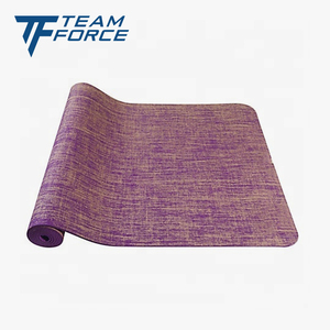 El yapımı doğal organik jüt Yoga Mat çevre dostu spor pilatus özel Logo sıcak satış ekstra kalın jüt + PVC su geçirmez - Product Image 3