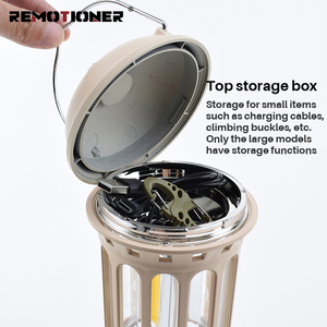 Xách tay bầu không khí đèn có thể sạc lại có thể điều chỉnh nguồn ánh sáng Retro treo LED Cắm trại đèn lồng - Product Image 4