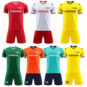 Pakaian Sepak Bola 100% Poliester Paling Populer Jersey Sepak Bola Cepat Kering Kaos Sepak Bola - Product Image 1