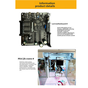 인기 판매 맞춤 제작 2인용 스테인리스 스틸 어린이용 인형 뽑기 게임기 영문판 - Product Image 6