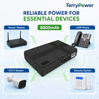 Baterai Lithium 8800mAh Mini DC UPS untuk Router, CCTV, Modem, dan Sistem Keamanan