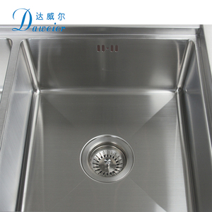 Fourniture Directe d'usine Double Bol Gris Clair À La <span class=keywords><strong>Main</strong></span> <span class=keywords><strong>Sous</strong></span> <span class=keywords><strong>le</strong></span> Comptoir Évier de Cuisine - Product Image 3