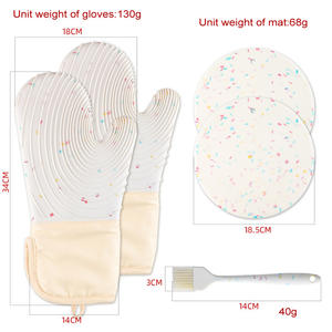 Maniques en silicone résistantes à la chaleur avec des coussinets chauds pour la cuisine, la pâtisserie et la cuisson - Product Image 4