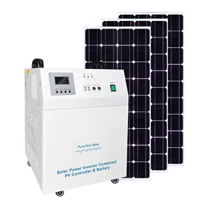 Conjunto completo de sistema de almacenamiento de energía solar para exteriores, sistema de almacenamiento de energía solar para el hogar