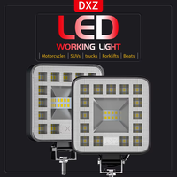 DXZ H-MINI-F-23 Mini projecteur de travail 3 pouces 23 LED 18W à faisceau large 9-80V blanc pour camion, SUV, VTT, moto, tout-terrain