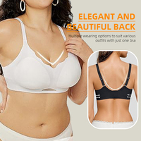 Soutien-gorge en soie sans couture pour femme, sans armatures, push-up, bretelles réglables, confortable pour le quotidien, doux pour la peau, grandes tailles disponibles
