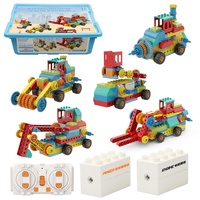Ensemble de 117 blocs de construction électroniques en plastique ABS avec télécommande, programmation via application mobile, pour enfants de 5 à 7 ans
