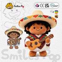 Muñeco de Peluche Personalizado Estilo Músico Mexicano, Certificado CE y UKCA. Admite Diseños y Logotipos Personalizados para Compras al por Mayor de Peluches Étnicos.