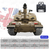 1/16 2,4G Heng Long RC Tank Toy 3908-1 British Challenger 2 Infrared IR Battle BB Airsoft Smoke Lights Sound Steel Metal Crawler