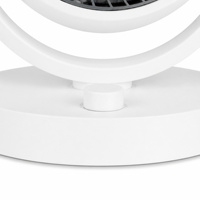 Ventilateur de table intelligent à pince en métal, alimenté par batterie, style nordique, avec minuterie tactile et poignée de transport, pour le travail et le salon