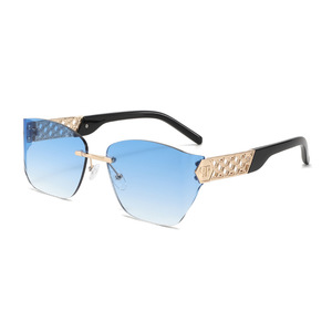 Gafas de Sol Modernas para Mujer, Diseño sin Montura, Lujo Ligero, Protección UV400, Estilo Inspirado en Instagram - Product Image 4