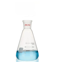 Perlengkapan Laboratorium Kaca 24/40 45/50 Sambungan Gerinda 5000 ml Botol Erlenmeyer Kaca Borosilikat