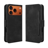 Étuis en cuir magnétiques multi-cartes pour iPhone 18 Pro Max/18 Pro, toucher doux comme du cuir