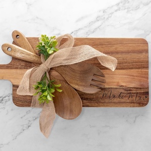 2025 khắc gỗ keo thớt đám cưới và quà tặng cô dâu tắm cho cặp vợ chồng mới cưới Mr. Mrs Chồng Vợ - Product Image 5