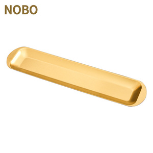 Rettangolo piatti d'argento in acciaio inox piastra per Barbecue retrò spessa stile coreano pasta di gamberetti Sushi vassoio piatto di stoccaggio per Hotel - Product Image 6