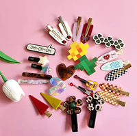 Pinces à cheveux tendance Qianjin, accessoires capillaires en acétate, animaux mignons personnalisés, antidérapantes pour femmes, usage quotidien, OEM/personnalisé