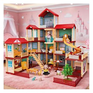 Custom Plastic Dollhouse Miniature <b>Kitchen</b> <b>Toys</b> <b>Set</b> Furniture Tray Cake Bowls Vase Chairs Windows Glass Accessories Display Gift - Product Image 1