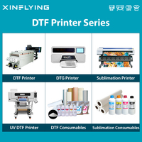 XinFli Printer I3200 Dtf 60cm 24 inci, dengan Power Shaker pencetak Dtf untuk T-shirt dengan Software Maintop di USA