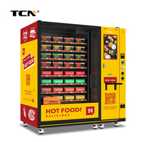 Máquina Expendedora de Alimentos Calientes TCN con Pantalla Táctil, 24 Horas, Gran Capacidad, para Venta de Snacks y Bebidas