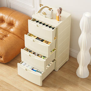 Meubles <span class=keywords><strong>de</strong></span> maison Armoire à <span class=keywords><strong>tiroirs</strong></span> en plastique Maison Salon Chambre à coucher Coffre à <span class=keywords><strong>tiroirs</strong></span> multiples Commode en plastique - Product Image 6