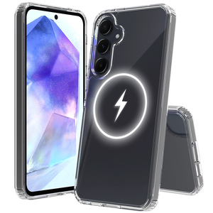 Forte ricarica Wireless acrilico e TPU ibrido paraurti <span class=keywords><strong>custodia</strong></span> <span class=keywords><strong>per</strong></span> cellulare <span class=keywords><strong>per</strong></span> <span class=keywords><strong>Samsung</strong></span> Galaxy A55 <span class=keywords><strong>custodia</strong></span> trasparente - Product Image 1