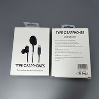 Earphone Wired In-ear AK-G1 Tipe-C Grosir dengan Kemasan Retail untuk iPhone 15 16 Pro Samsung Note 10 Ponsel Android