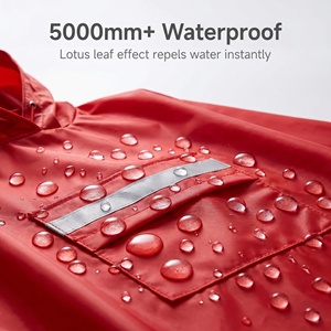 Outdoor Waterproof Multi-functional Three-in-one Reflective Strip Raincoat For Hiking / Climbing / Camping PU Windproof - Product Image 5