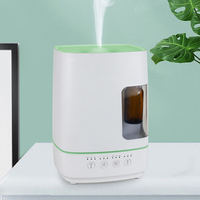 Diffuseur d'huiles essentielles à ultrasons, humidificateur d'aromathérapie avec bouteille d'huile séparée pour la maison ou l'hôtel, vente en gros
