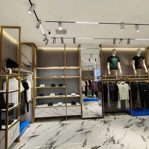 定制零售店夹具金布展示架支架金属精品服装服装架服装展示架 - Product Image 6