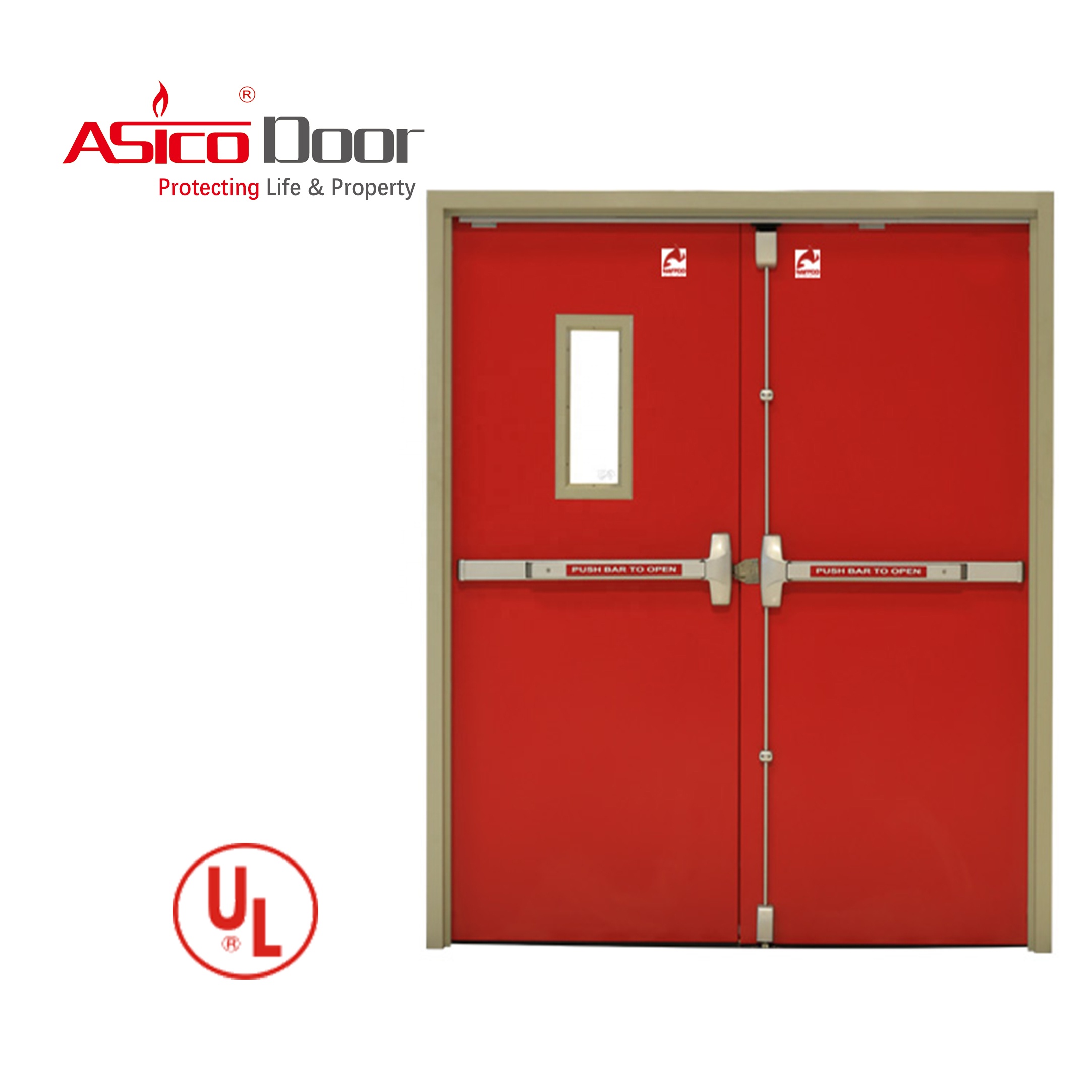 Asico UL Listed Fire Door 6ftX7ft