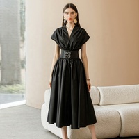 Robe pour femme taille moyenne, élégante, décontractée, pour l'été et les fêtes, tenue d'hôtesse 2026, fabricant professionnel