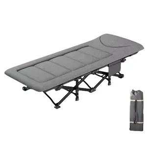 수면 하이킹 여행을위한 성인 휴대용 접이식 캠핑 침대