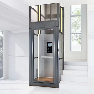 Lift Rumah Hidrolik Modern Konstruksi Aluminium Baja-<span class=keywords><strong>Elevator</strong></span> Rumah Hemat Energi Dilengkapi Kontrol Aplikasi Seluler Beban 400kg - Product Image 5